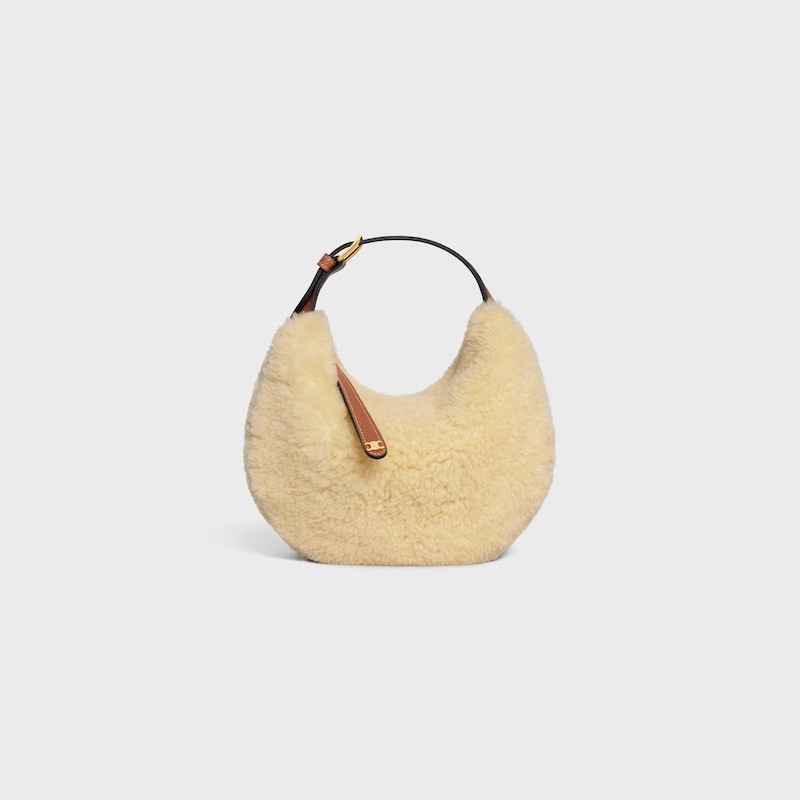 teen celine lulu in shearling e pelle di vitello