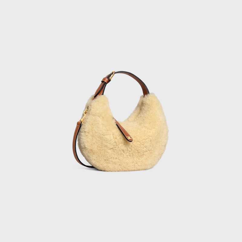 teen celine lulu in shearling e pelle di vitello