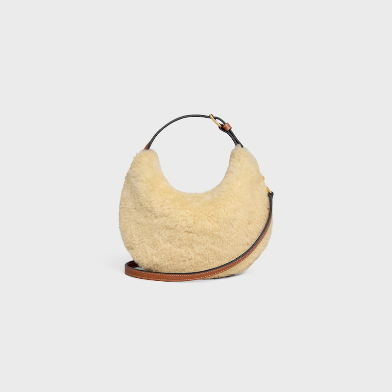 teen celine lulu in shearling e pelle di vitello