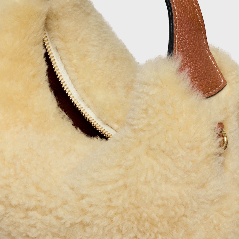 teen celine lulu in shearling e pelle di vitello