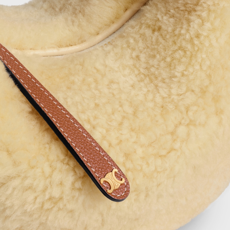 teen celine lulu in shearling e pelle di vitello