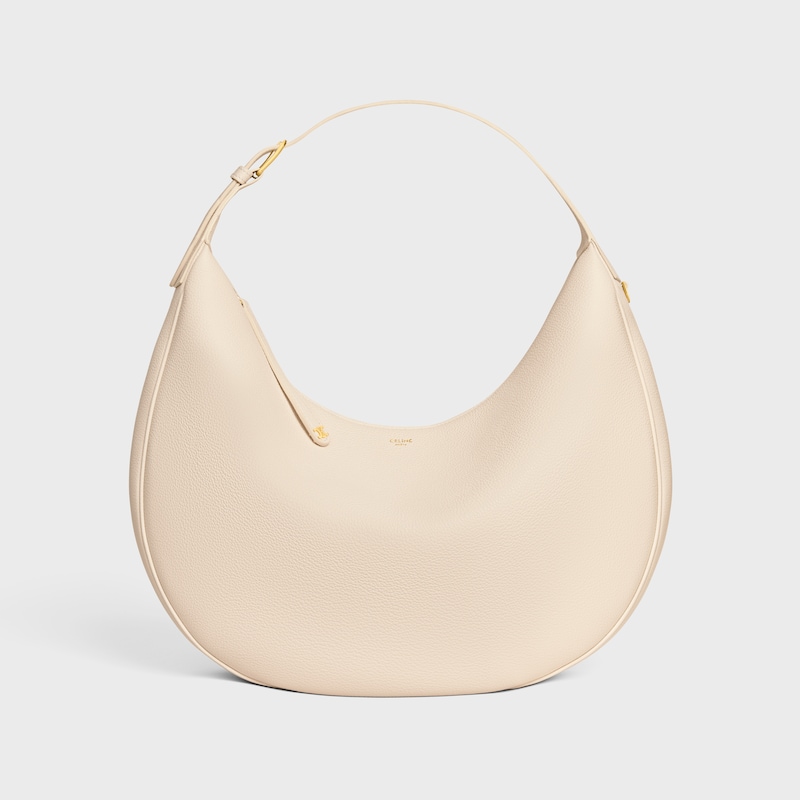 borsa celine lulu grande in pelle di vitello granata
