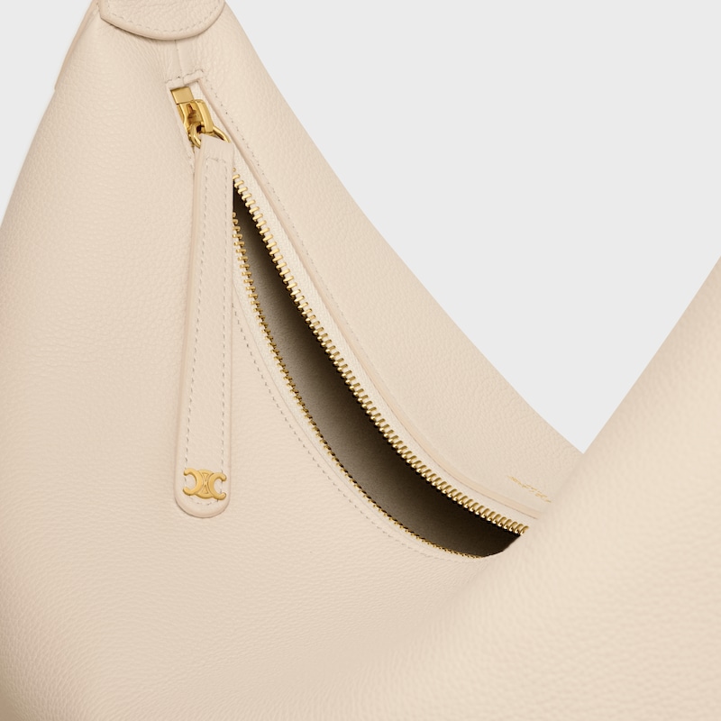 borsa celine lulu grande in pelle di vitello granata