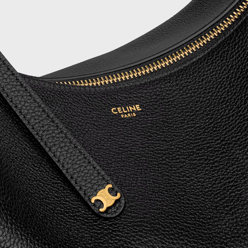 borsa celine lulu grande in pelle di vitello granata