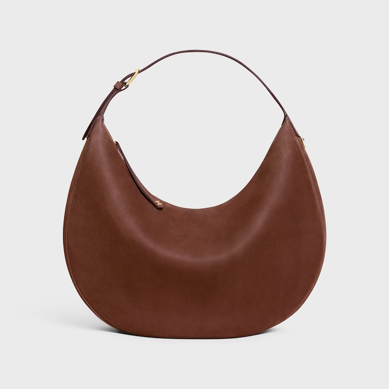 borsa celine lulu grande in pelle di vitello nabuk martellata