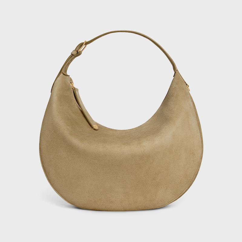 borsa celine lulu grande in pelle di vitello scamosciata