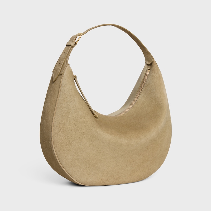 borsa celine lulu grande in pelle di vitello scamosciata