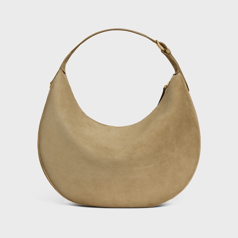 borsa celine lulu grande in pelle di vitello scamosciata