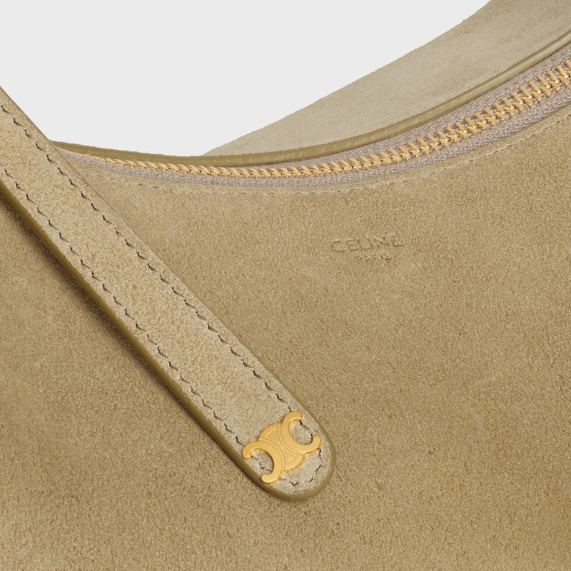 borsa celine lulu grande in pelle di vitello scamosciata