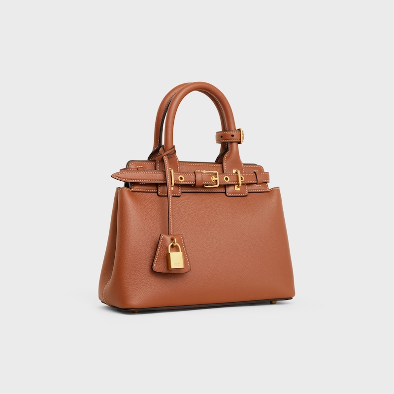 borsa celine conti per teen in morbida pelle di vitello granulata