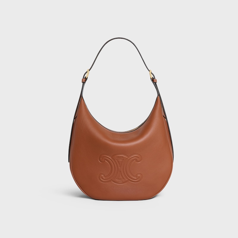 borsa heloiumlse media in pelle di vitello morbida e granulata