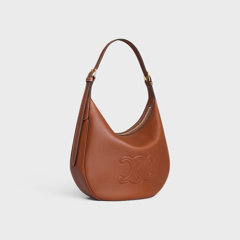 borsa heloiumlse media in pelle di vitello morbida e granulata