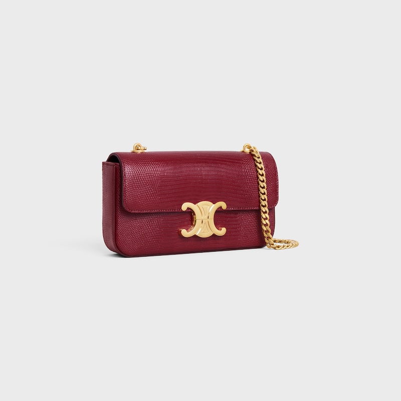 borsa a tracolla con catena claude in lucertola