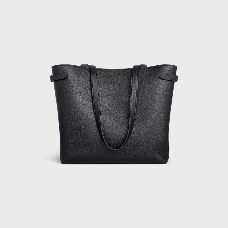 cabas anaiumls cuir triomphe medio in pelle di vitello grana