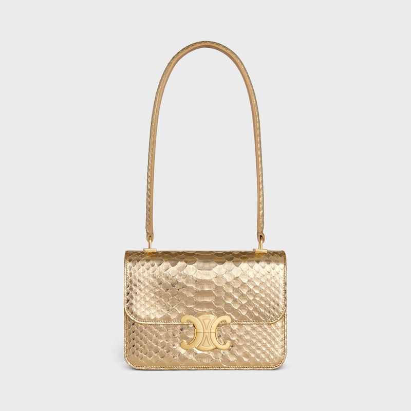 borsa teen garance in pitone laminato