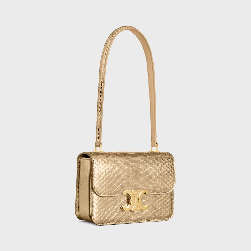 borsa teen garance in pitone laminato