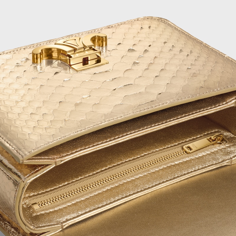 borsa teen garance in pitone laminato