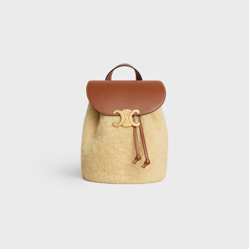 zaino celine bonnie in shearling