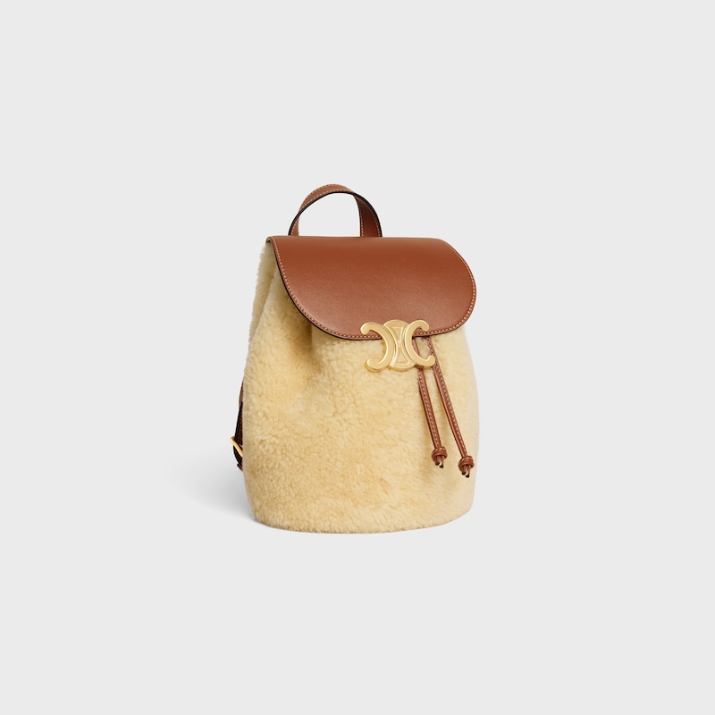 zaino celine bonnie in shearling