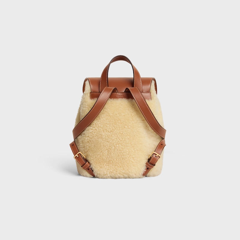 zaino celine bonnie in shearling