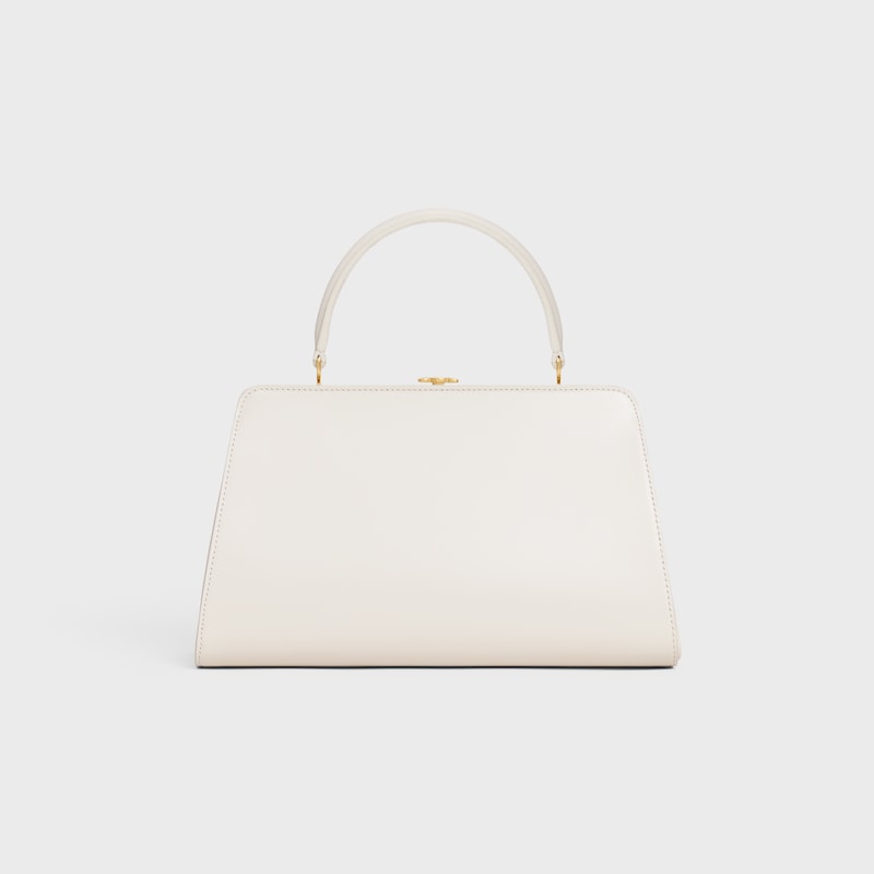 borsa celine antoinette media in pelle di vitello naturale satinata