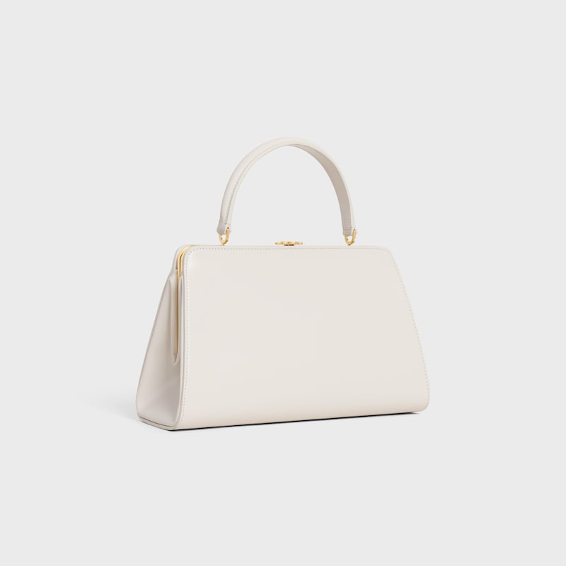 borsa celine antoinette media in pelle di vitello naturale satinata