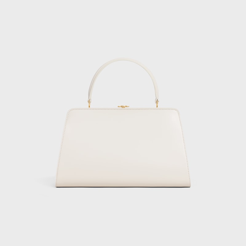 borsa celine antoinette media in pelle di vitello naturale satinata