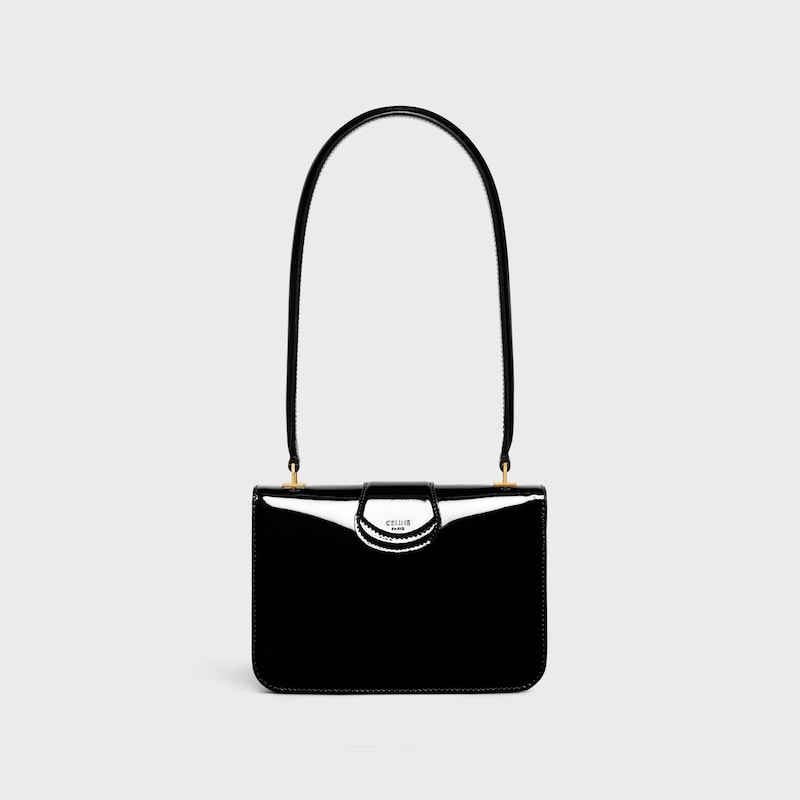 borsa celine josephine per ragazzi in pelle di vitello verniciata