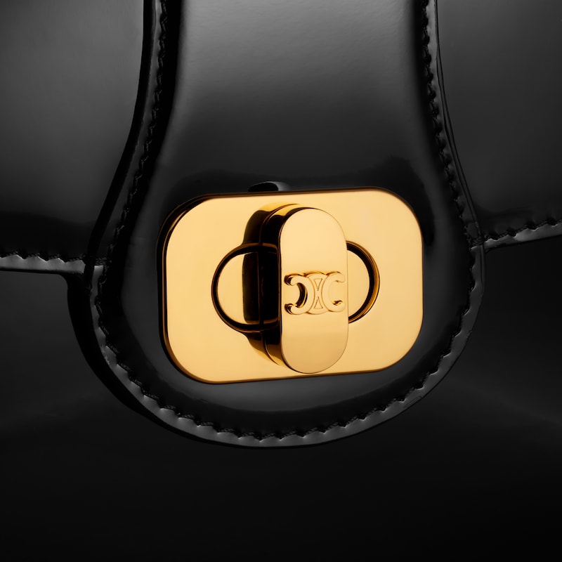 borsa celine josephine per ragazzi in pelle di vitello verniciata