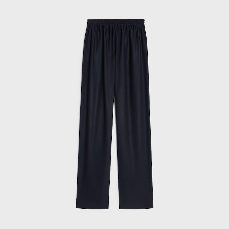 pantaloni da jogging dritti in flanella di cashmere