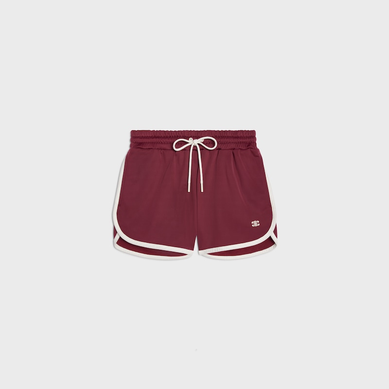 mini pantaloncini jogger in jersey double face