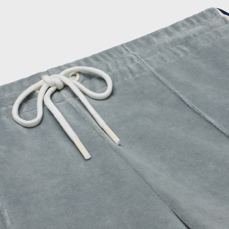 pantaloni della tuta in jersey di velluto