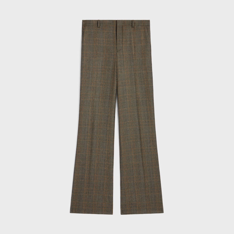 pantaloni in lana principe di galles