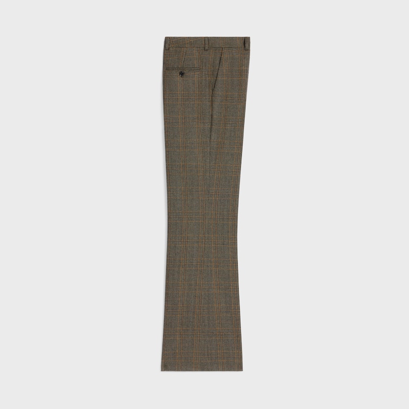 pantaloni in lana principe di galles