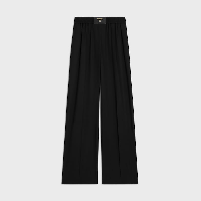 pantaloni in panno di lana leggero