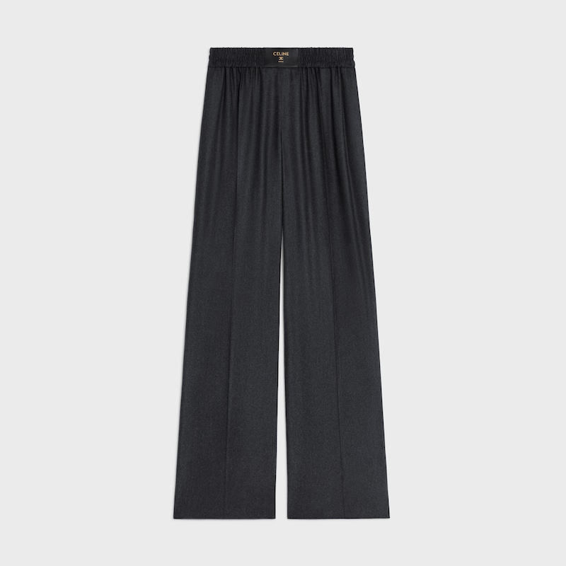 pantaloni in flanella di cashmere