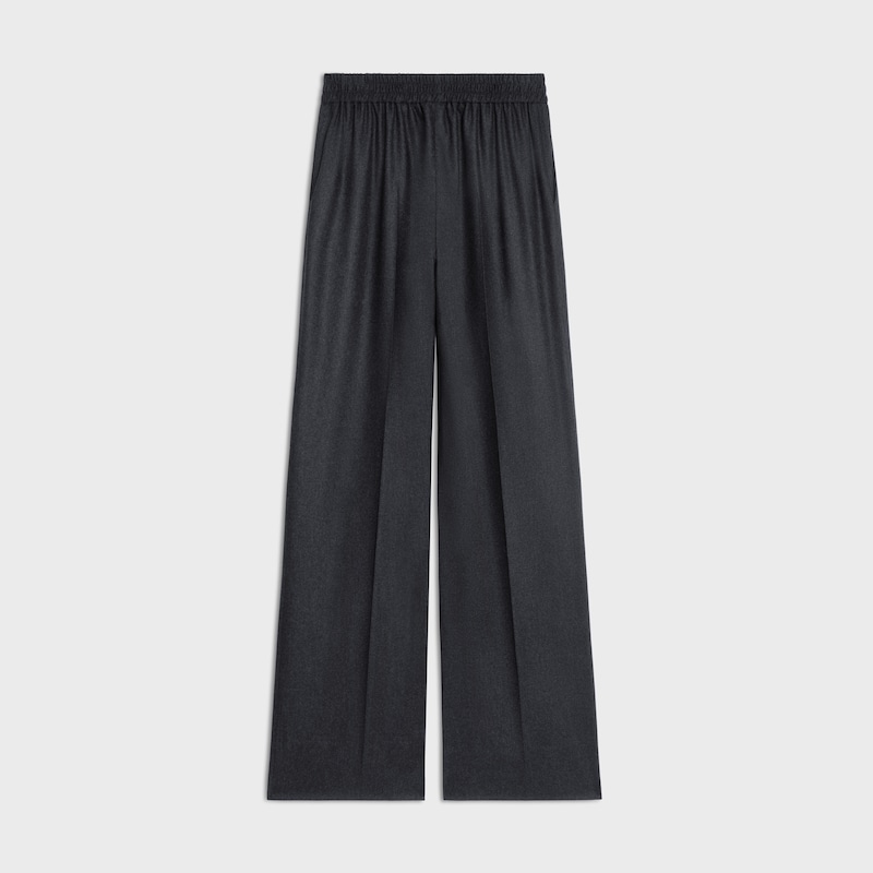 pantaloni in flanella di cashmere