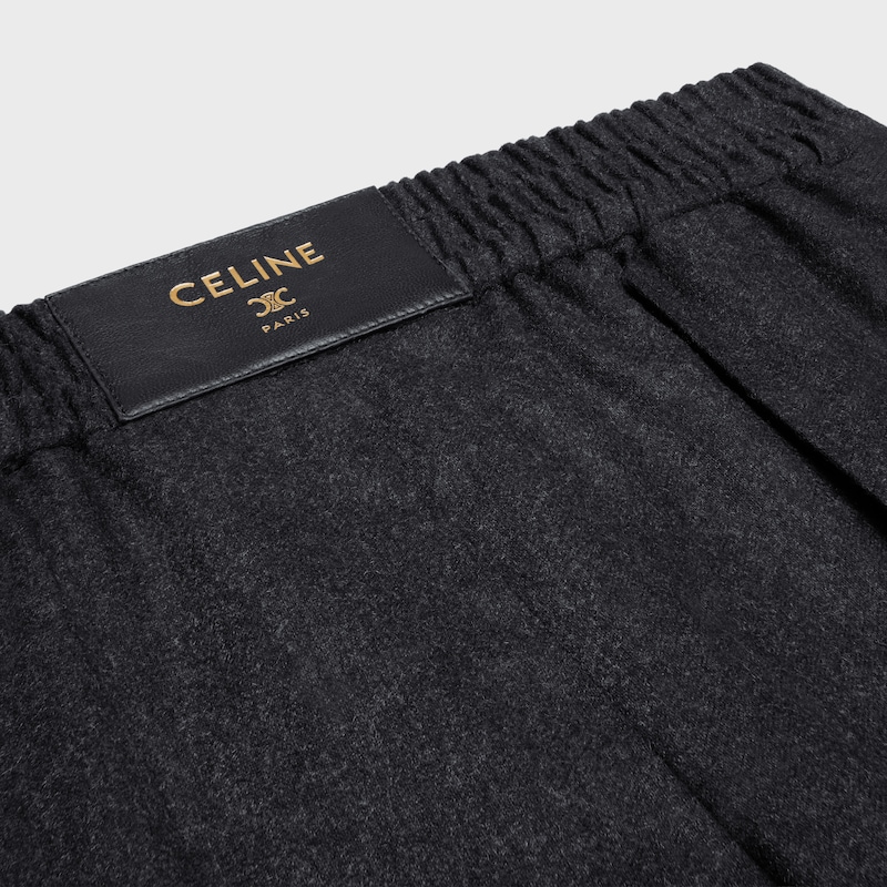 pantaloni in flanella di cashmere