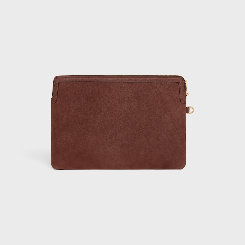 borsa piccola con tracolla cuir triomphe in pelle di vitello martellata