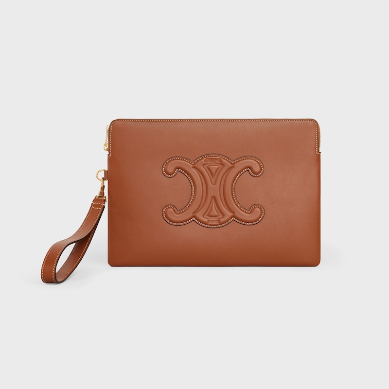 borsa piccola con tracolla cuir triomphe in vitello liscio