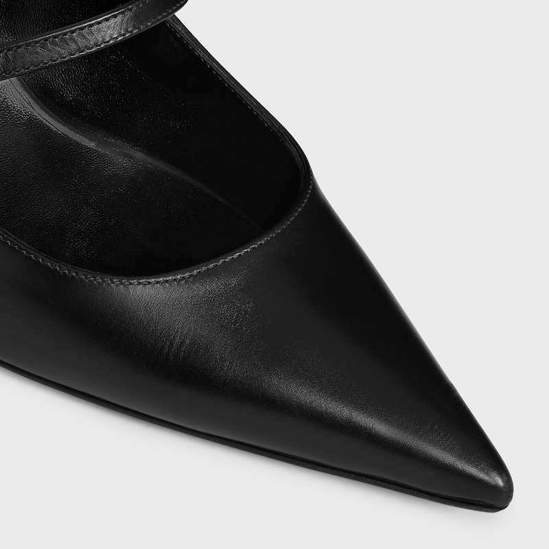 dÉcolletÉ celine judy con cinturini in pelle di vitello