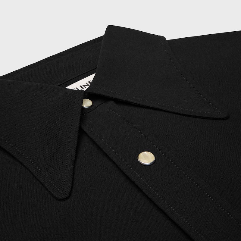 camicia in cady di viscosa e seta