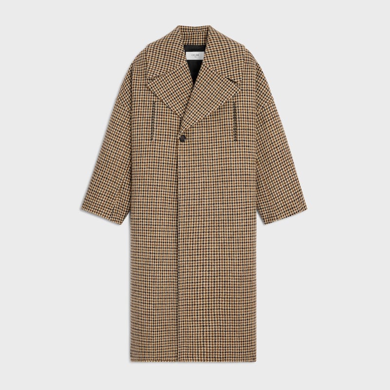 cappotto in lana pied de poule