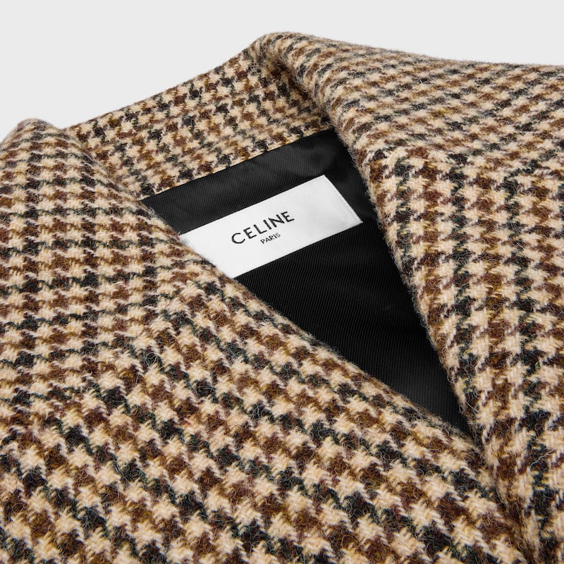 cappotto in lana pied de poule