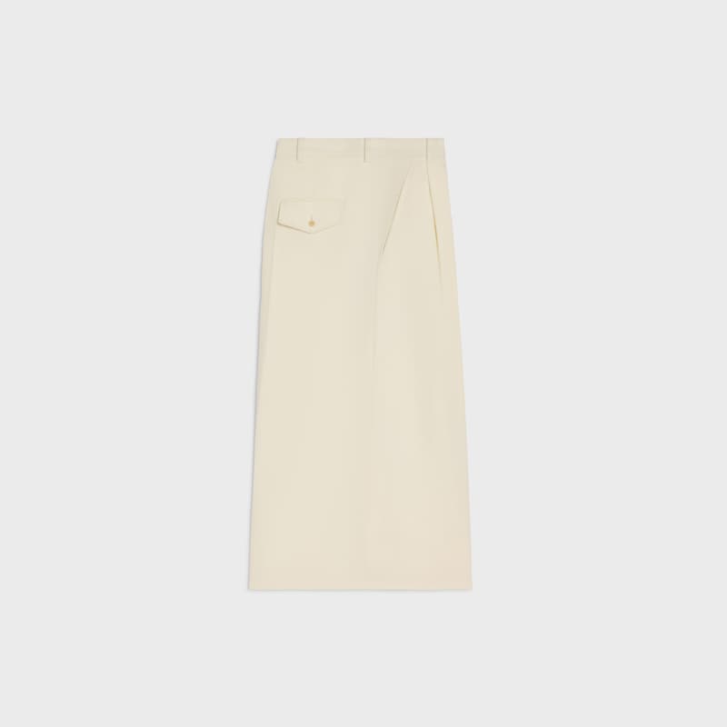 pantaloni corti montauk in lana diagonale