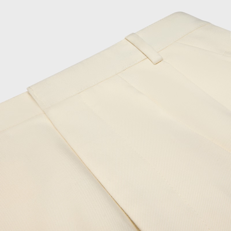 pantaloni corti montauk in lana diagonale