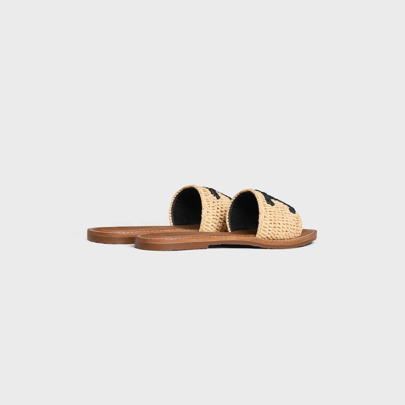 celine lympia mule in rafia
