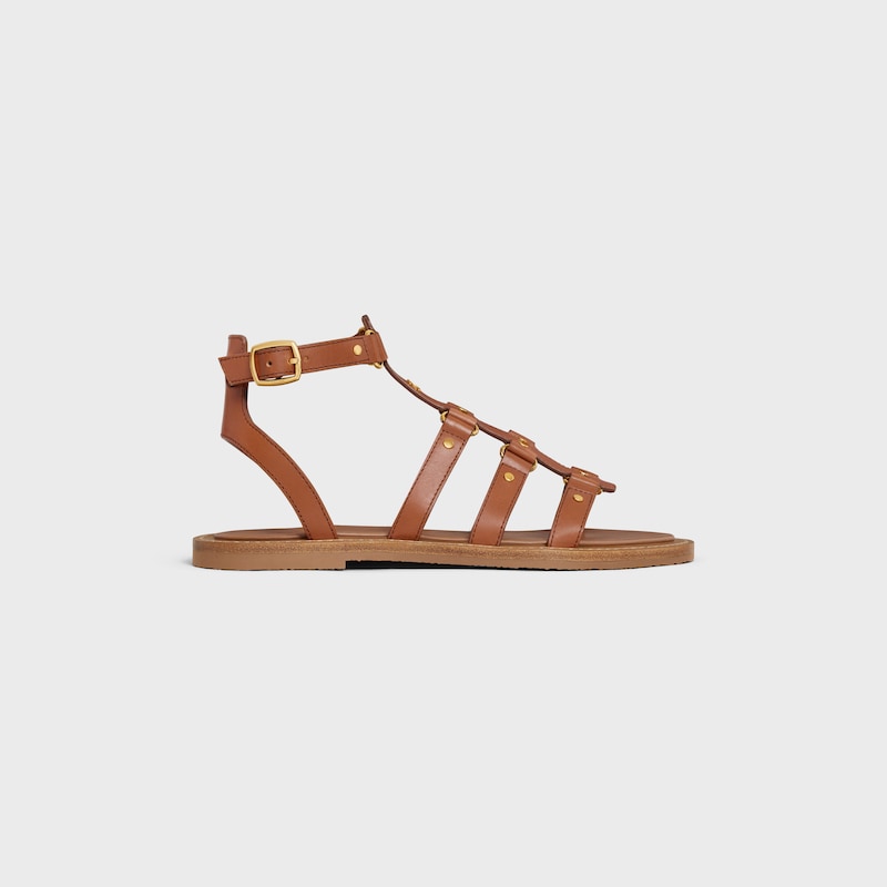 sandalo gladiatore lympia celine in pelle di vitello