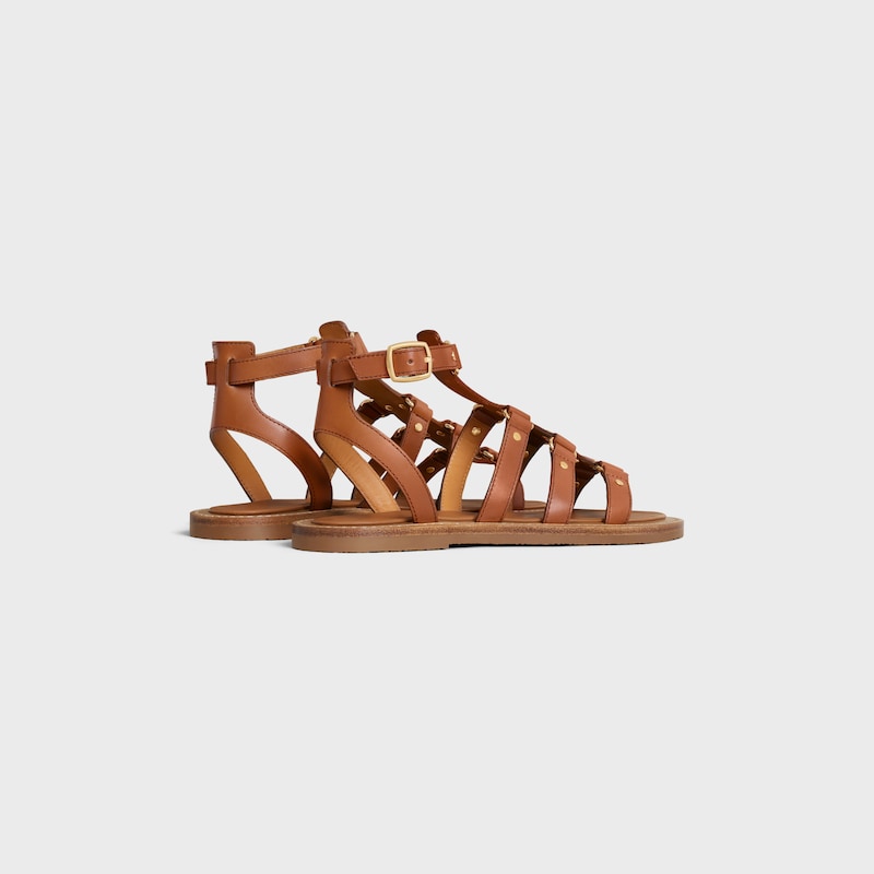 sandalo gladiatore lympia celine in pelle di vitello