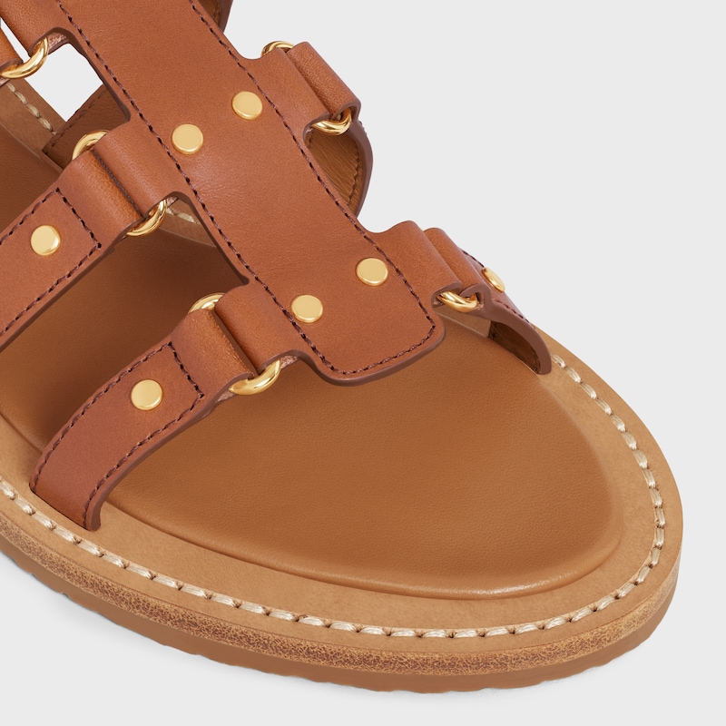 sandalo gladiatore lympia celine in pelle di vitello